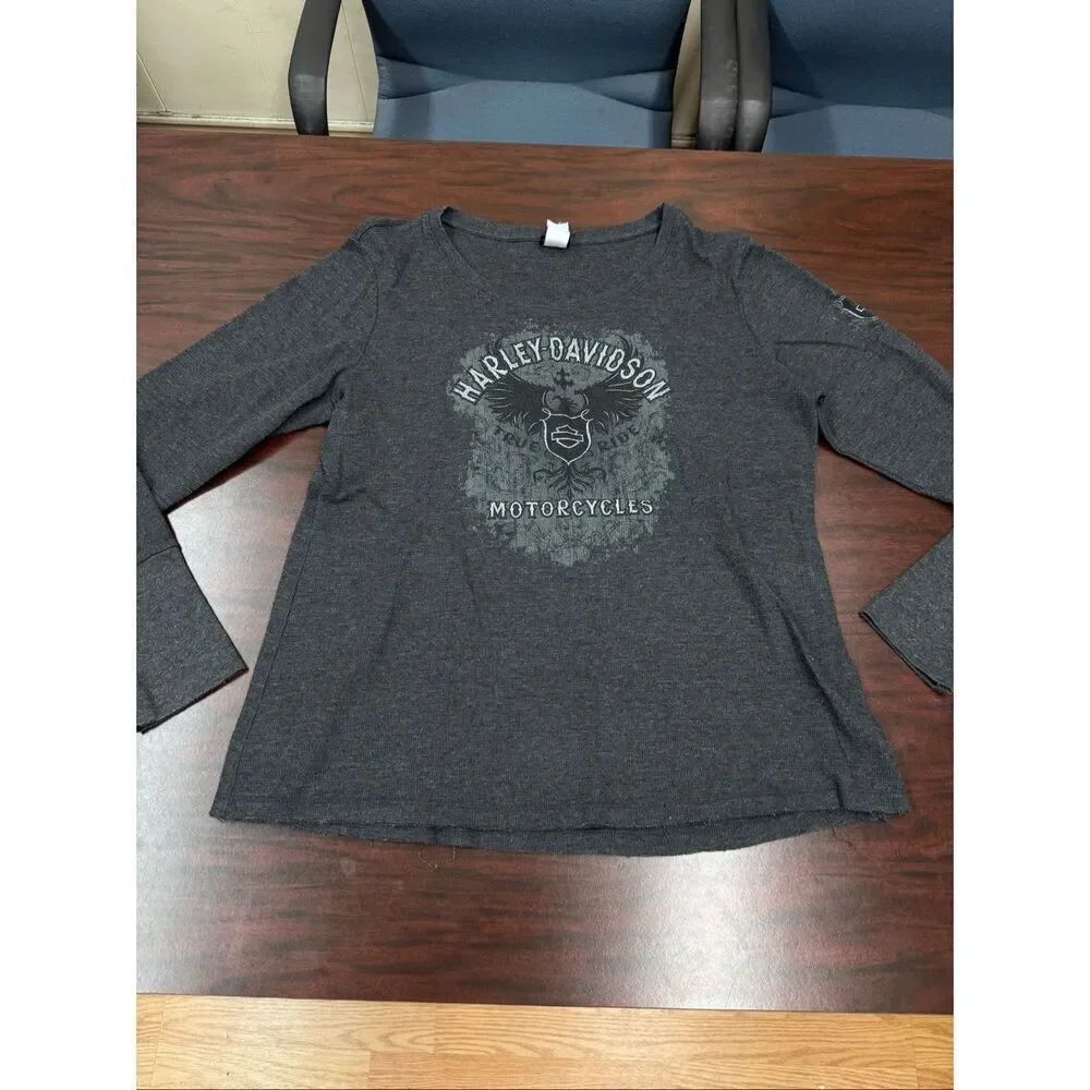 Harley-Davidson Washington, DC Waffle Weave Long Sleeve Shirt Size 2X